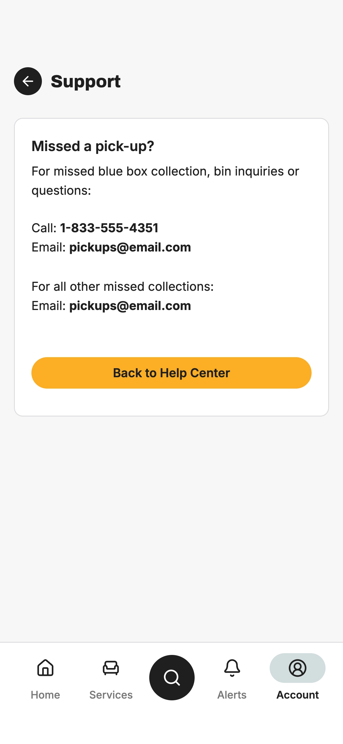 Report a Problem